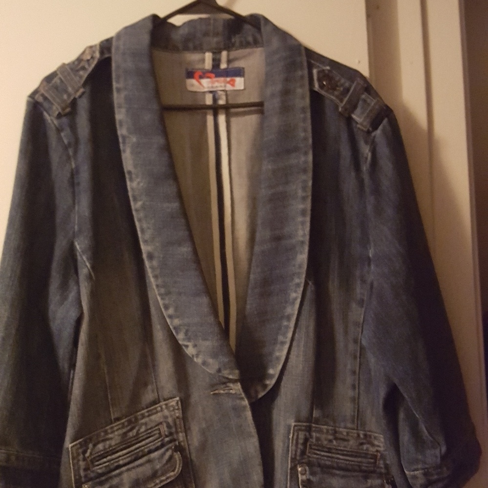 Blue jean blazer