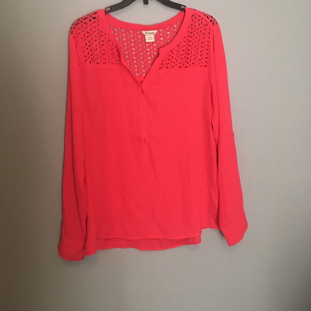 Hot pink blouse