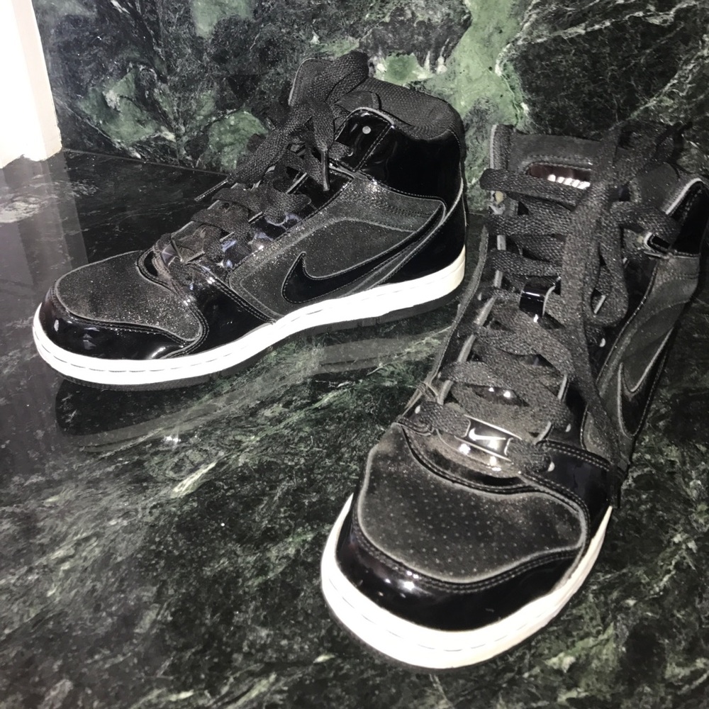 Black Metallic Nike Air Sneakers