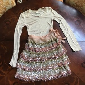 Blumarine Sequined Skirt