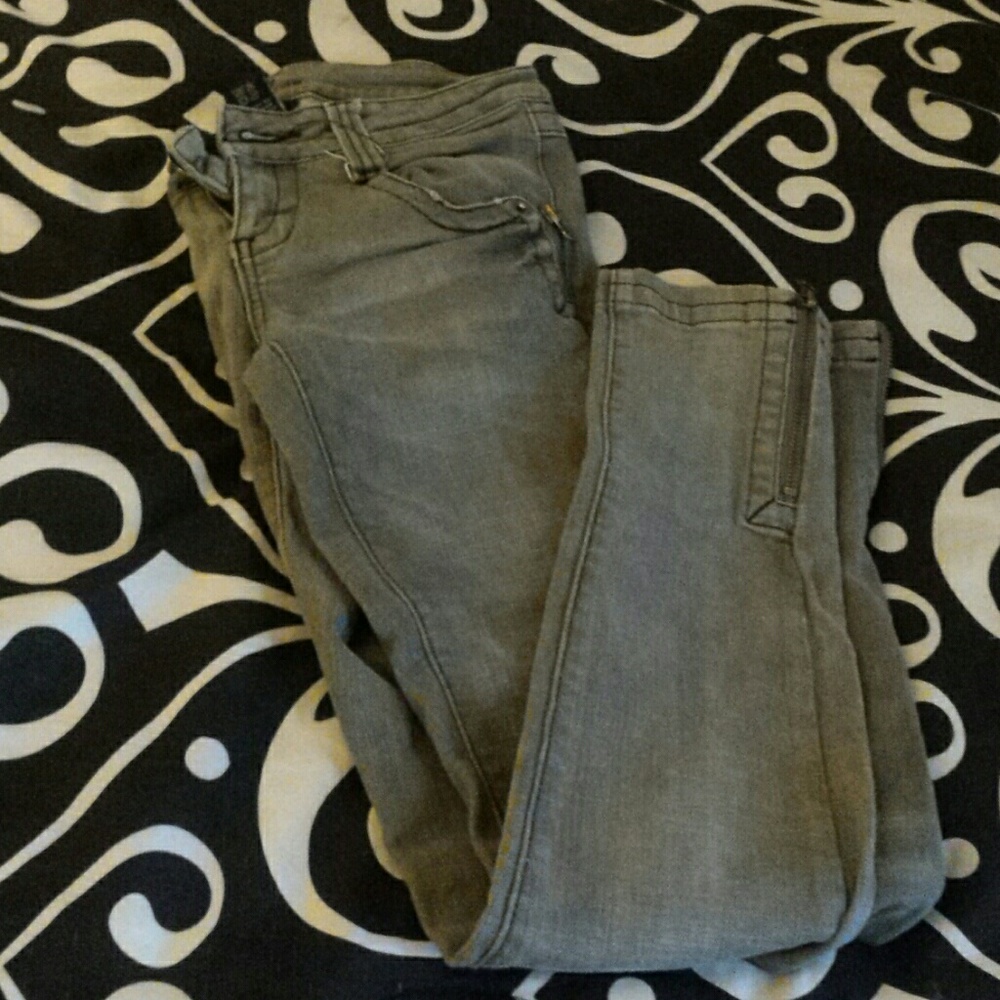 Charcoal grey skinny jeans