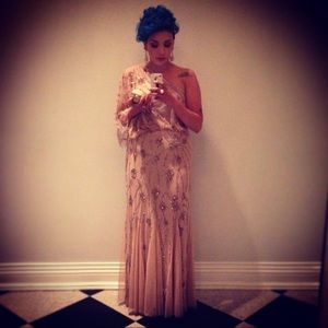 Sequin One Shoulder evening gown