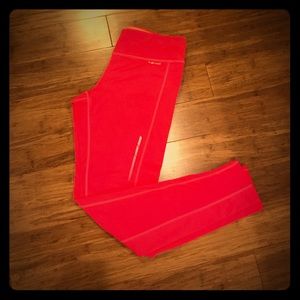 Hind hot pink athletic fleece lined leggings M