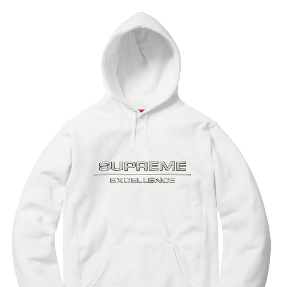 White supreme excellence hoody