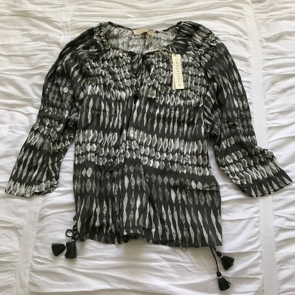Long Sleeve Printed Top