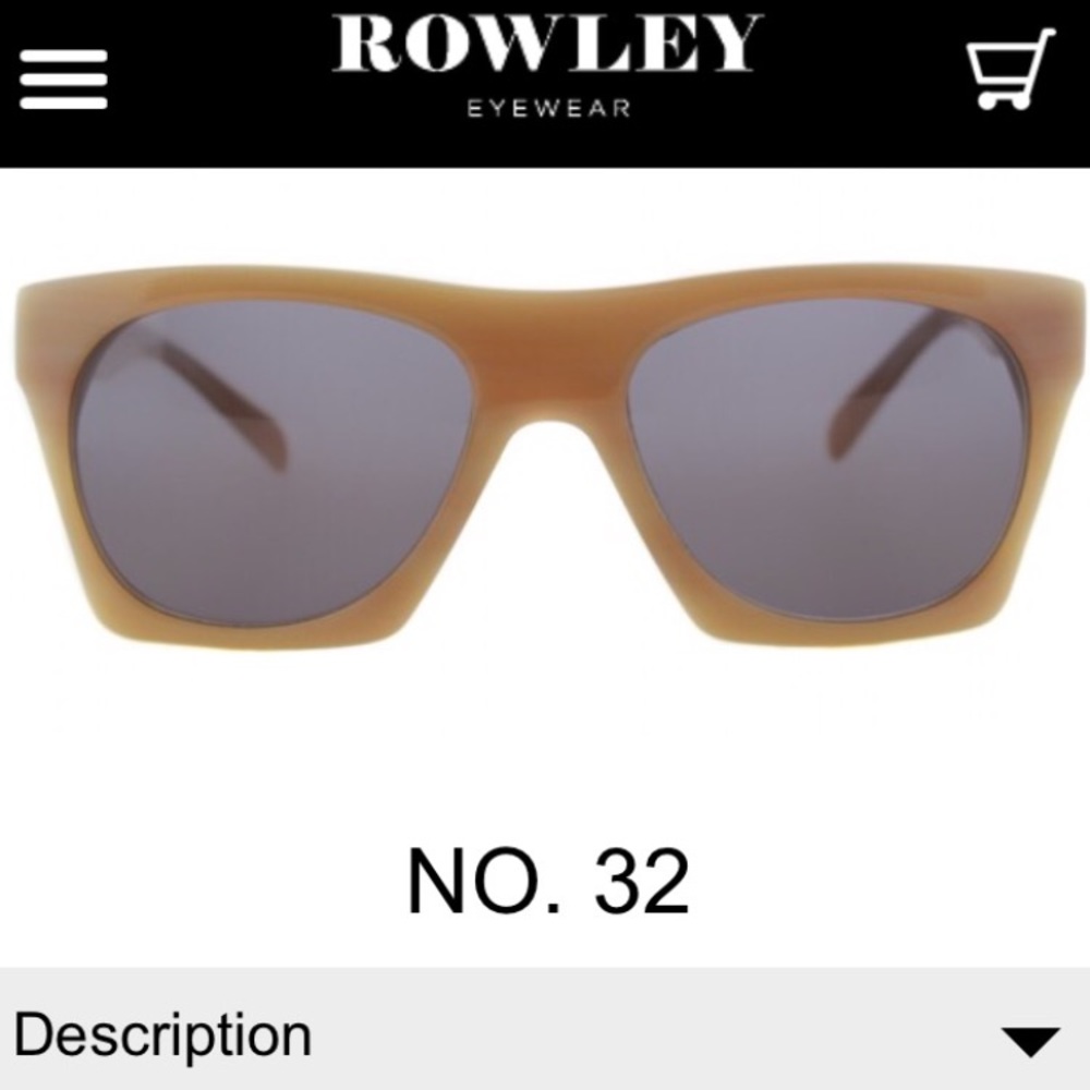 Never worn Cynthia Rowley No. 32 sunglasses