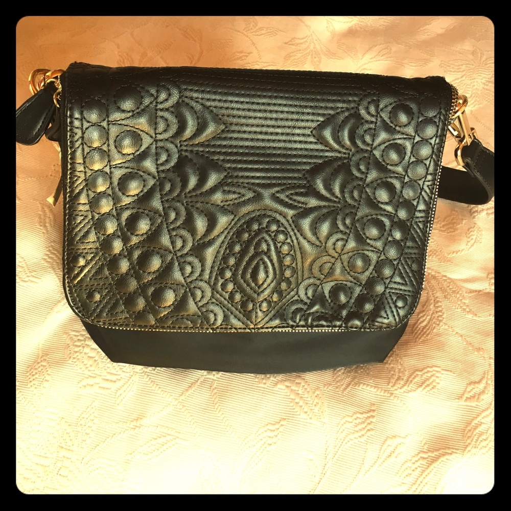 SR Squared nylon & nappa bag. NWT.