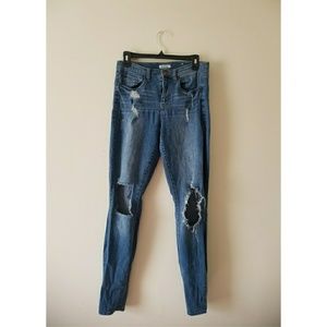Mudd High Waisted Skinny Jeans w/ Holes