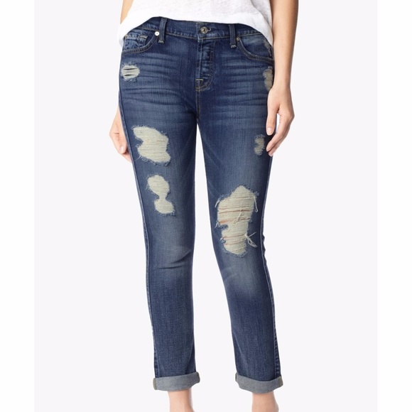 7 for all Mankind Denim - 7 for all Mankind Skinny Boyfriend Jeans
