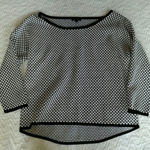 4 for 15 Express Black and White Polka Dot Sweater