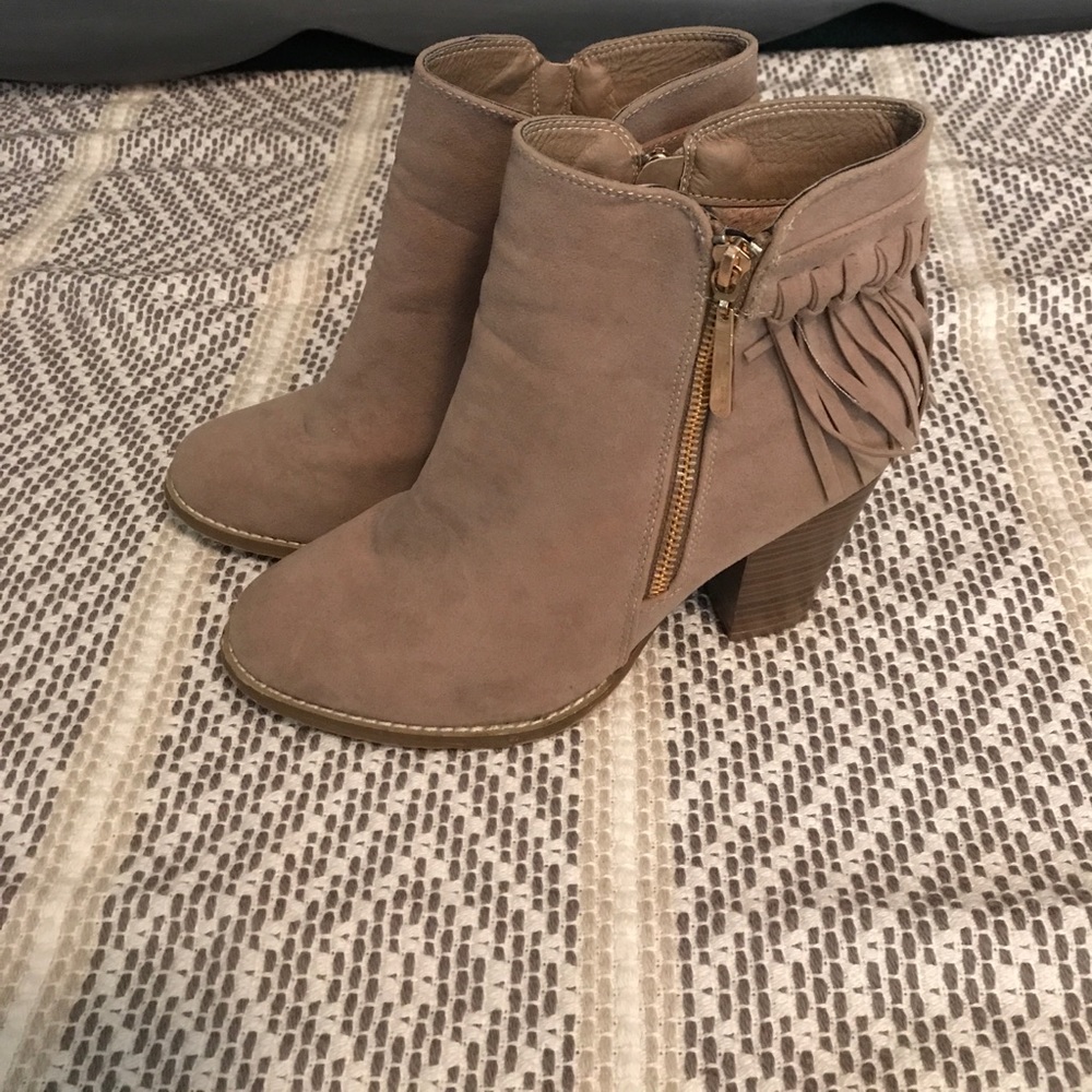 Fringe booties