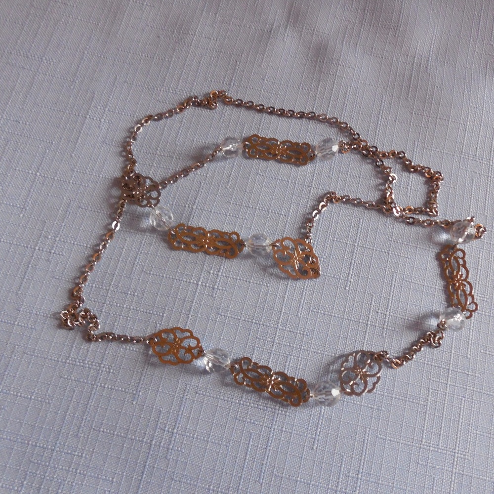 Longer Necklace Chains, Links & Faceted Beads