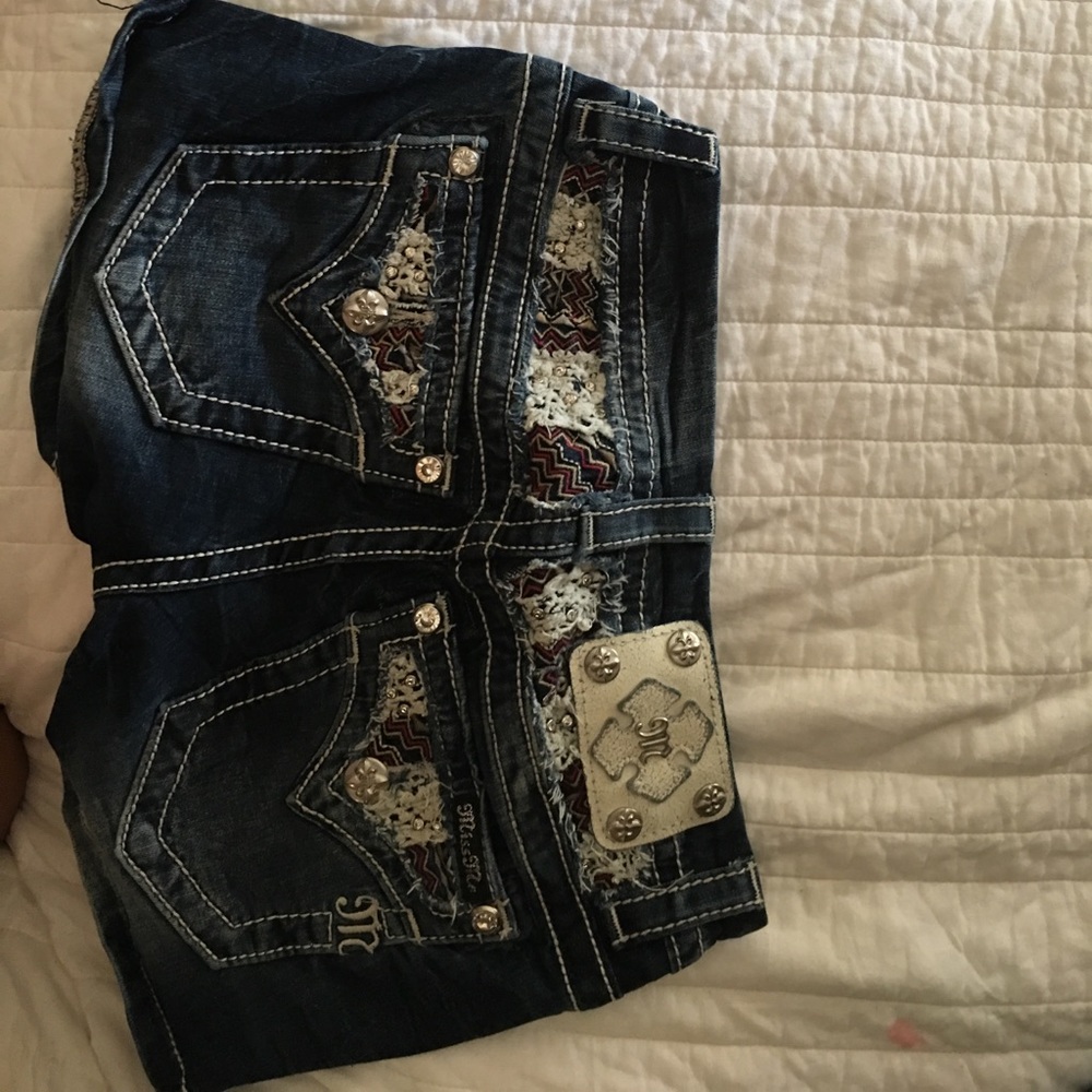 Miss me shorts stretch shorts