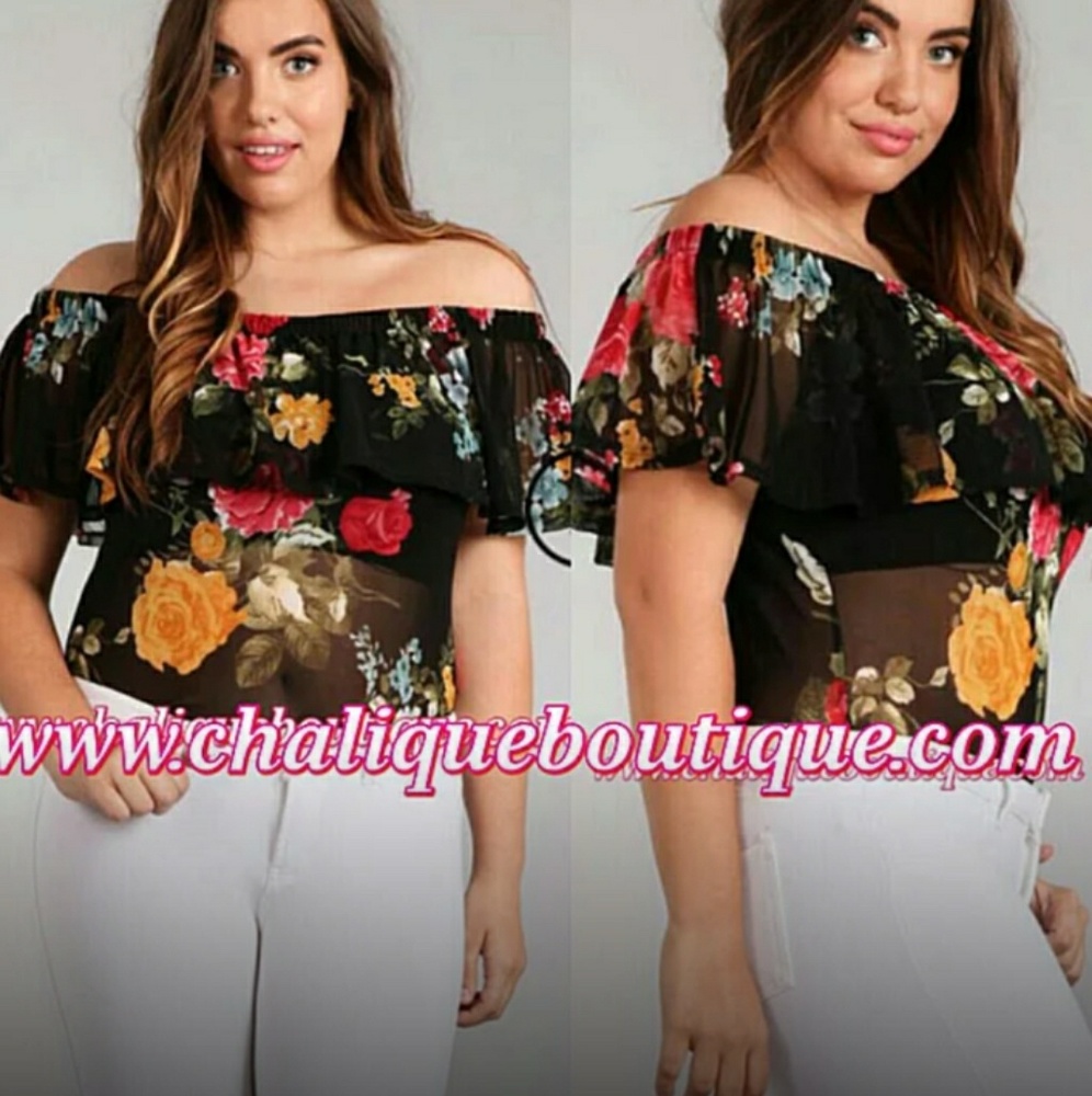 floral sheer blouse