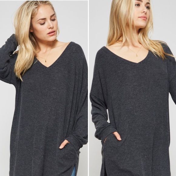 New! S-L Charcoal Grey Tunic. - Picture 2 of 4