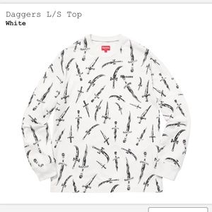 Supreme Daggers White Sweatshirt
