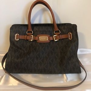 Michael Kors Hamilton Brown Large Tote Bag