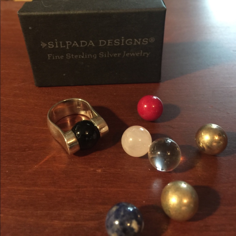 Silpada retired ring with interchangeable colors