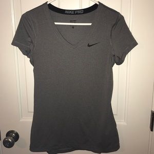 Nike pro gray compression tee