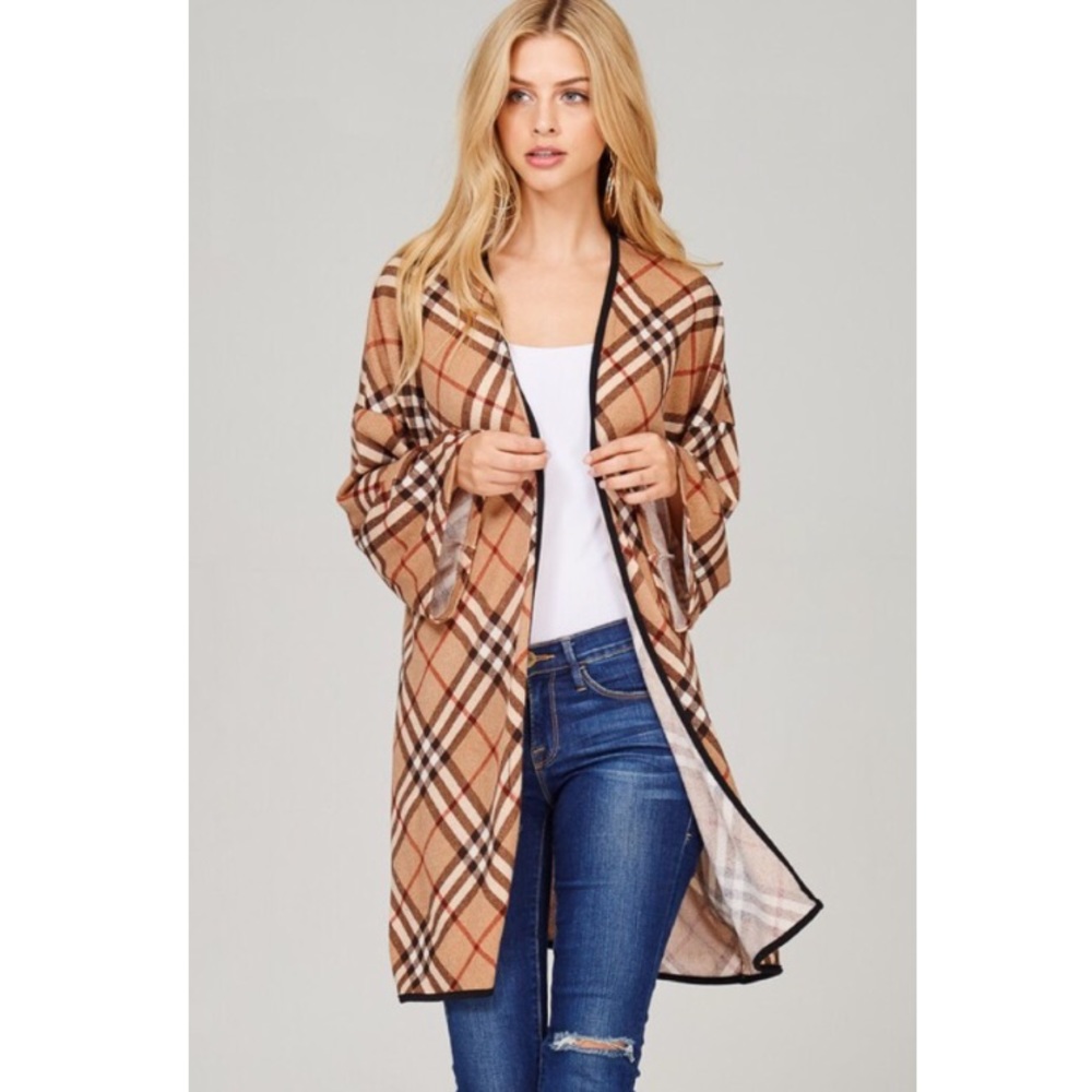 • The Daisy Plaid Cardi •