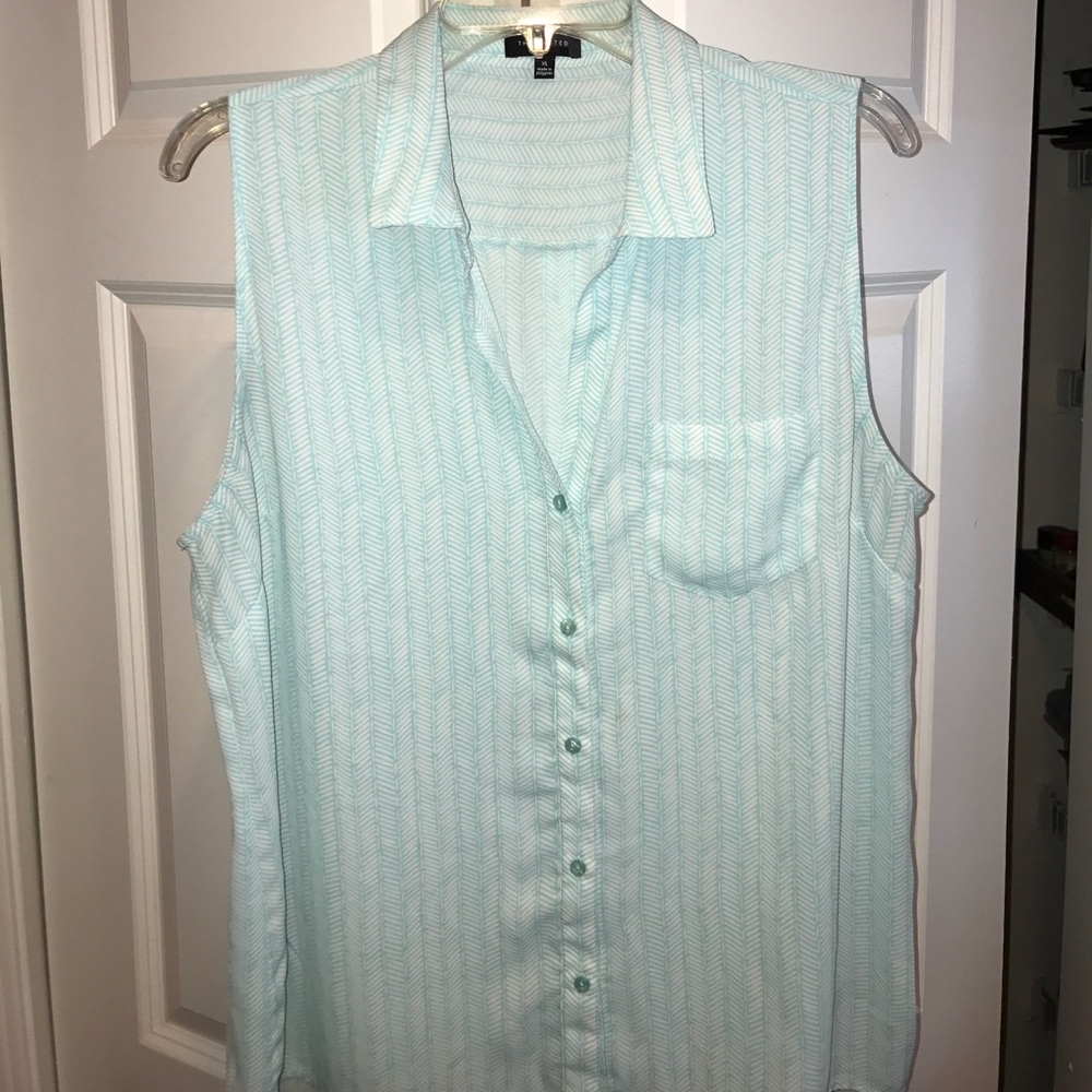 The Limited shear sleeveless blouse