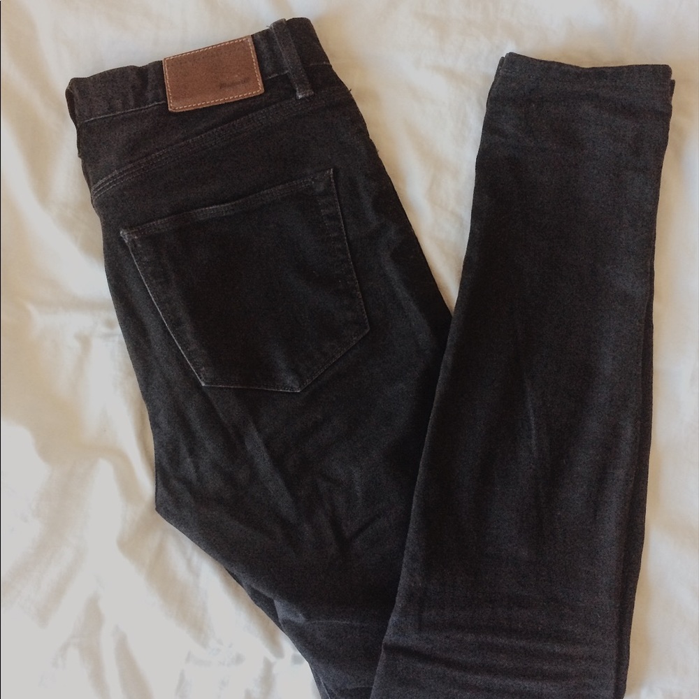 Madewell high riser skinny skinny black jeans