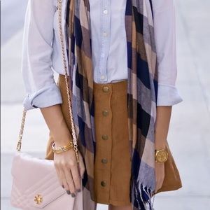 Jolt button up skirt