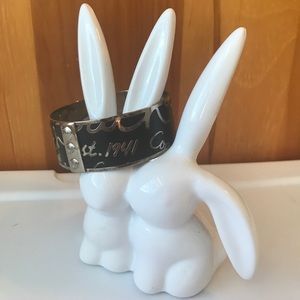 🚩 Last Chance! Coach black and silver 1" Bangle