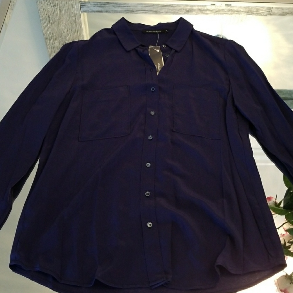 Monoprix femme button down never worn