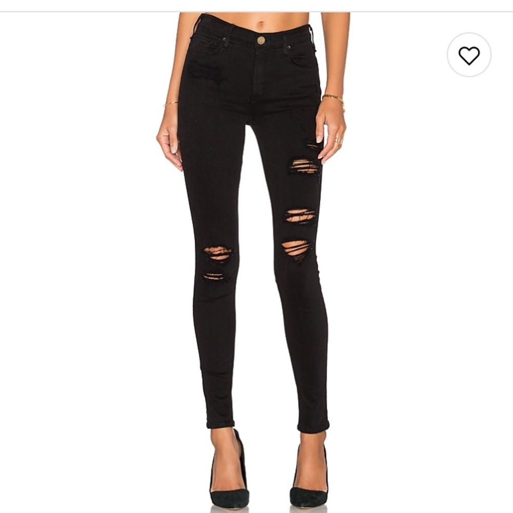 Black ripped jeans