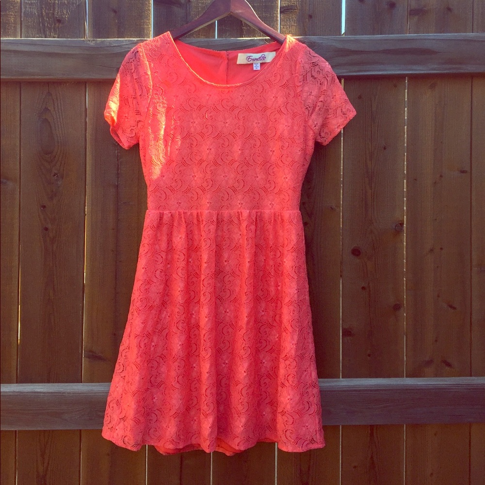Emmelee salmon summer dress