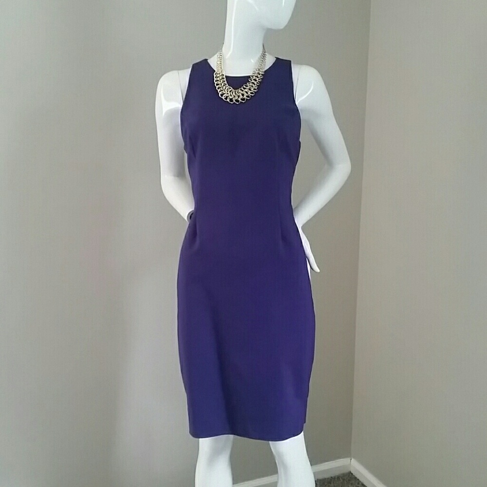 Royal purple bodycon dress