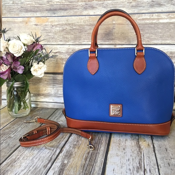 Dooney & Bourke Handbags - DOONEY & BOURKE Pebble Zip Satchel in French Blue
