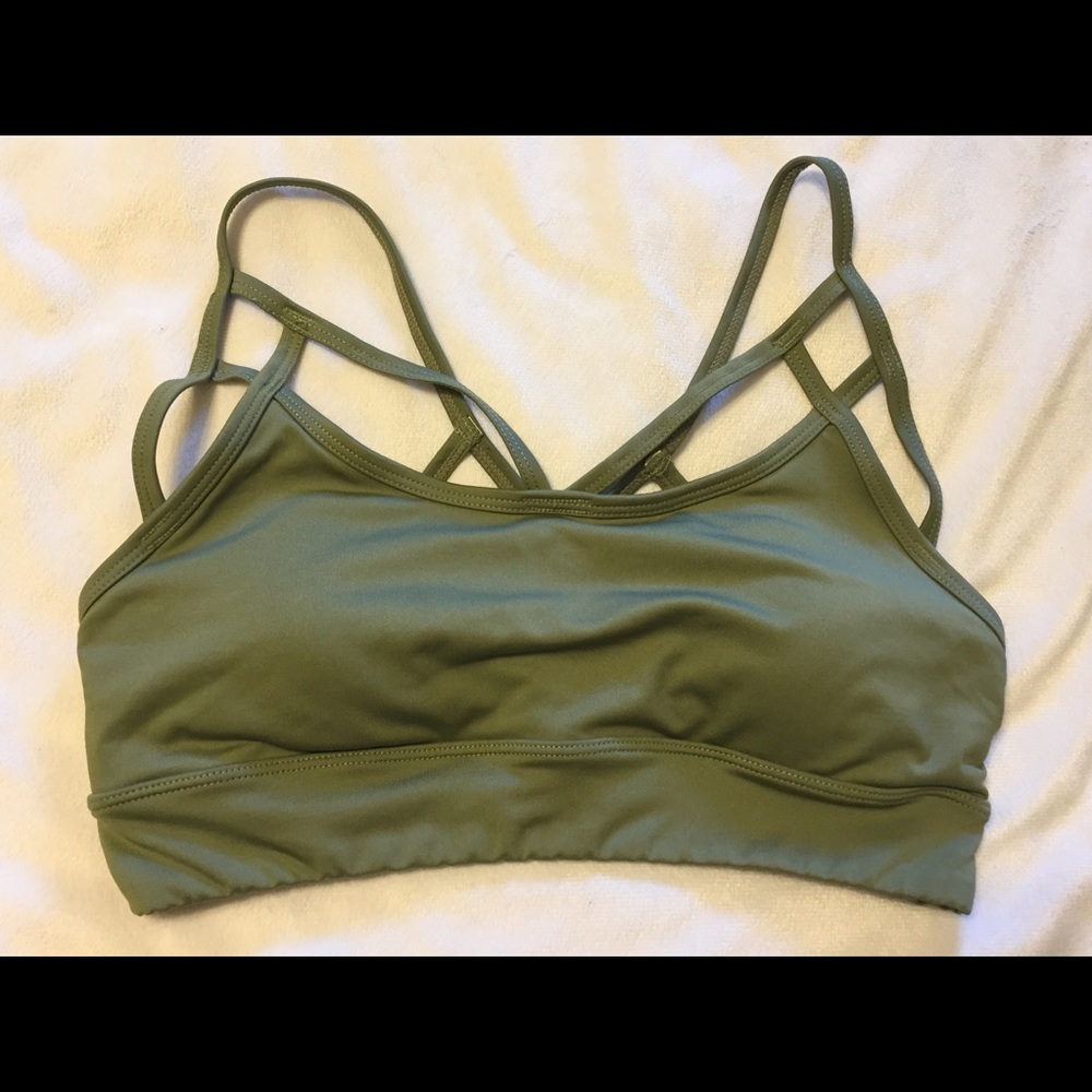 Green Marika Tek sports bra small