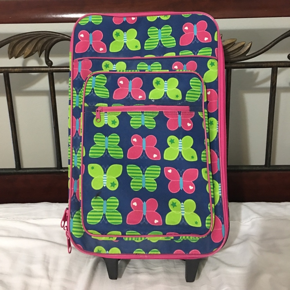 A small butterfly kids suitcase