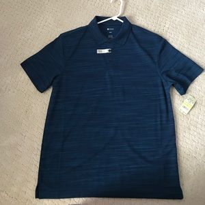 NWT Haggar blue polo, medium