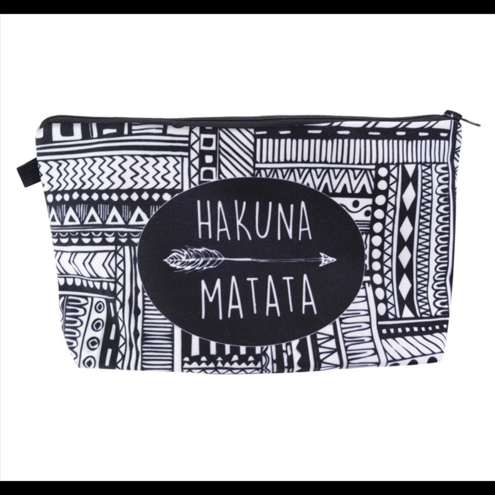 Inspirational make up bag 3D printing on polyester