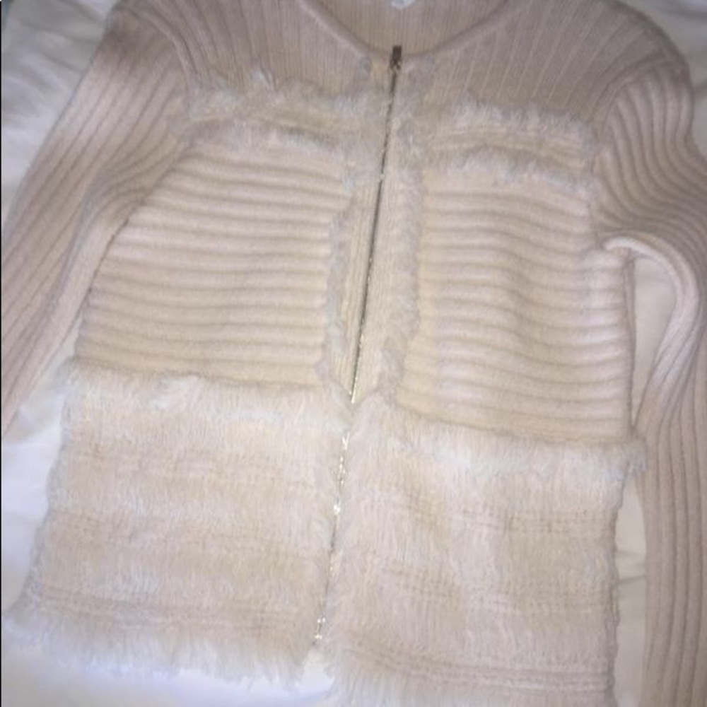 Club Monaco Fringe Sweater