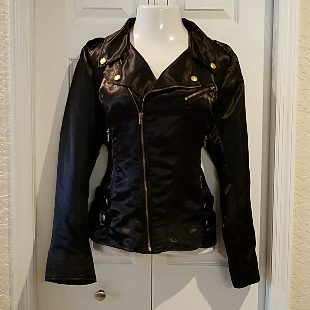 Vint Torrid Tripp satin motorcycle plus size 1X - Picture 1 of 7