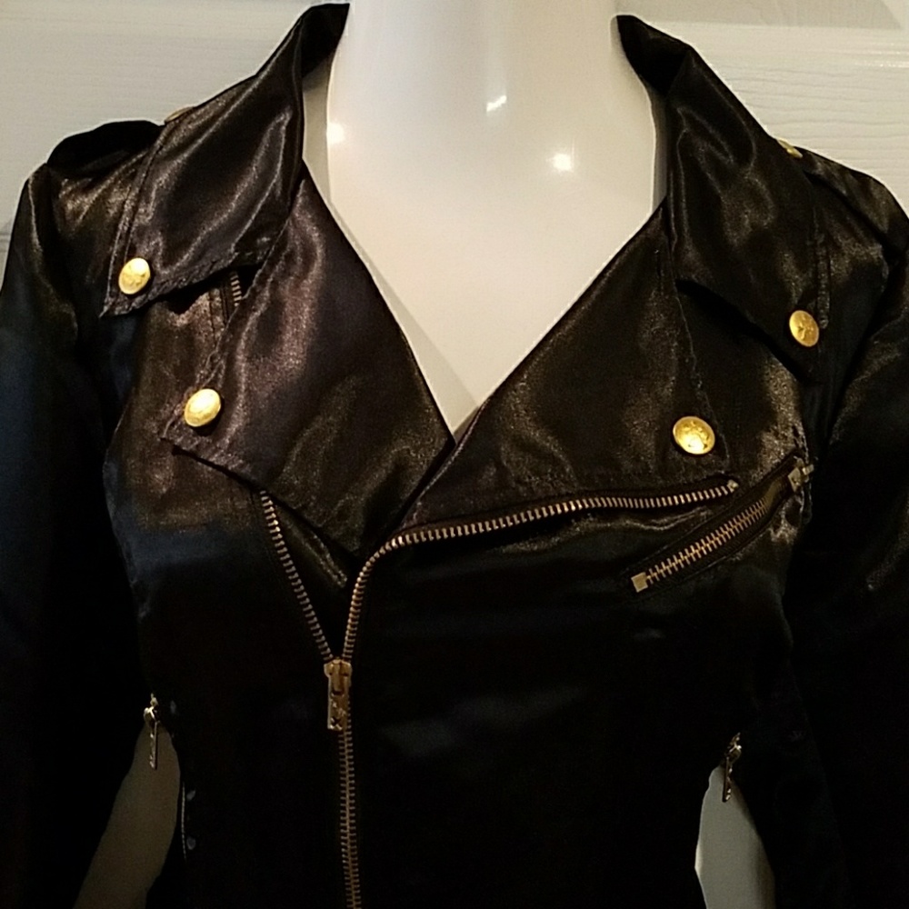 Vint Torrid Tripp satin motorcycle plus size 1X - Picture 2 of 7