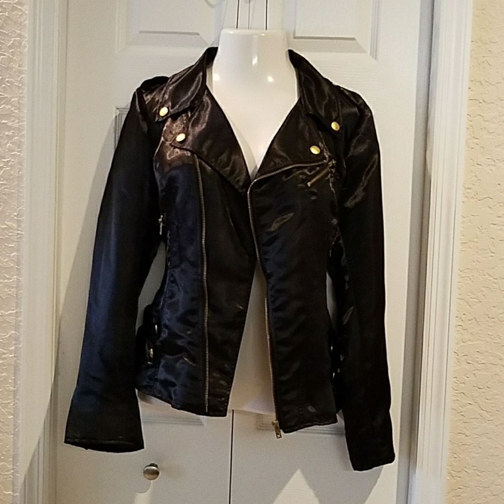 Vint Torrid Tripp satin motorcycle plus size 1X - Picture 7 of 7