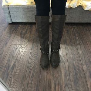 Nicole brown riding boots