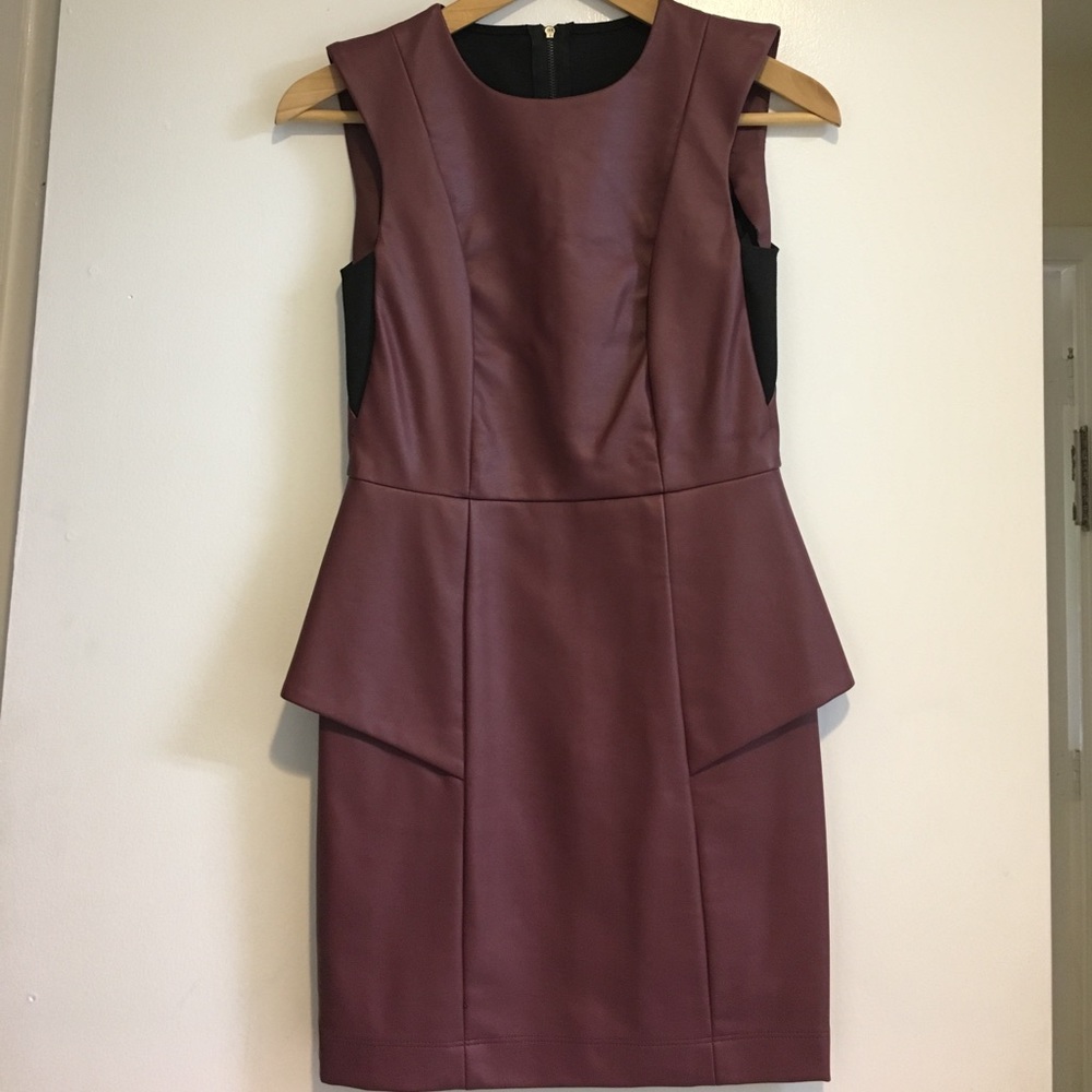 Leather dress