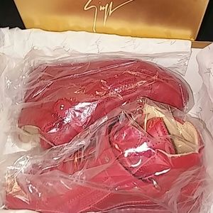 Brand New Red Leather Giuseppe Zanotti shoes
