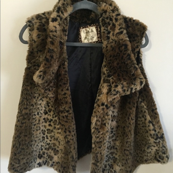 FREE PEOPLE-cheetah vest - Picture 1 of 2