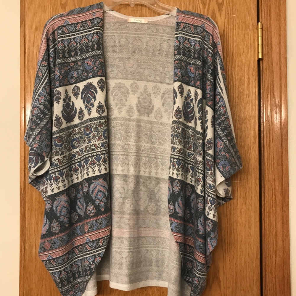 Sparkle kimono sweater
