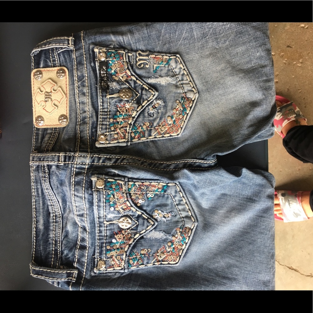 Girls miss me boot cut jeans