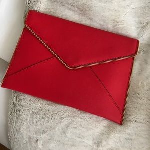 RED Rebecca Minkoff Envelope Clutch (*like new*).