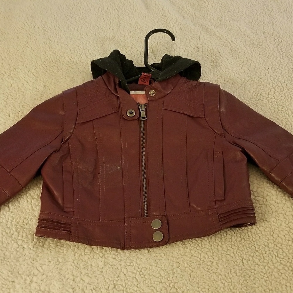 Girl's leather jacket