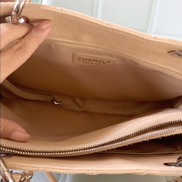 ‼️SOLD‼️ Chanel Grand Shopper Tote Bag Beige Nude - Picture 5 of 8
